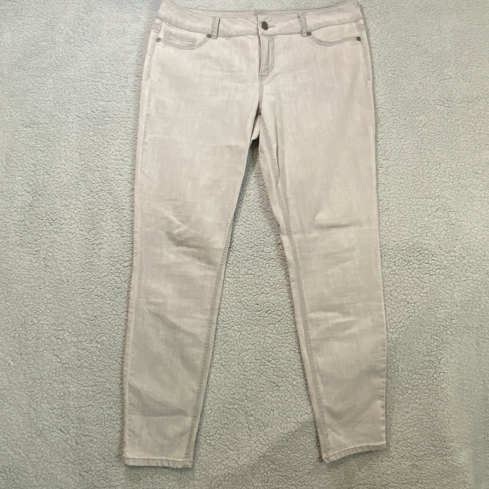 Maurices Jeans Women Classic Cut Straight Mid Rise Size XL-R Light Mauve Grey